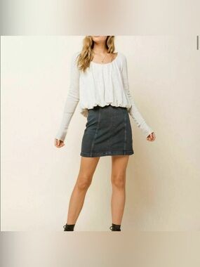 Free People Bondi Cropped Long Sleeve Top